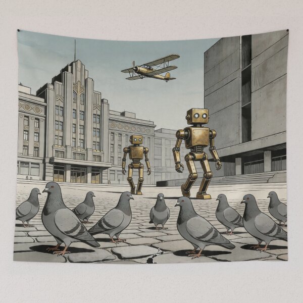 Item preview, Pigeon Resistance designed and sold by HabitableMoons.