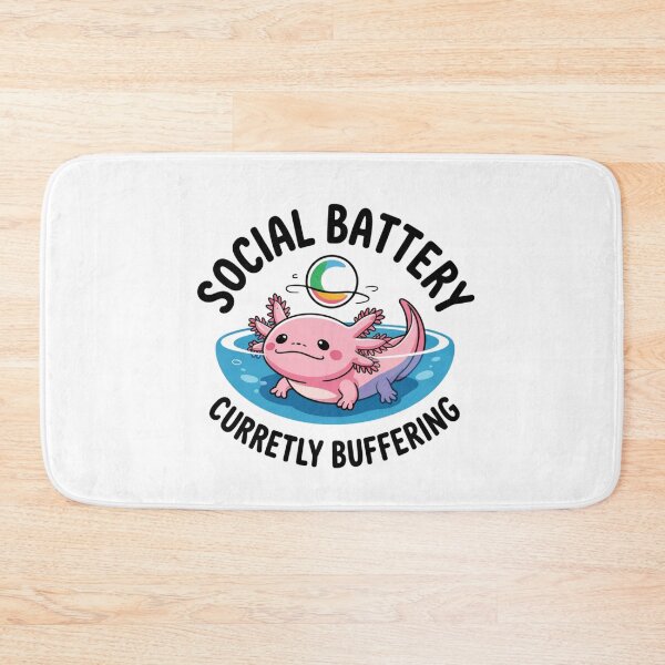 Item preview, Cute Axolotl Low Social Energy Kids T-Shirt Decal designed and sold by Mr-wow.