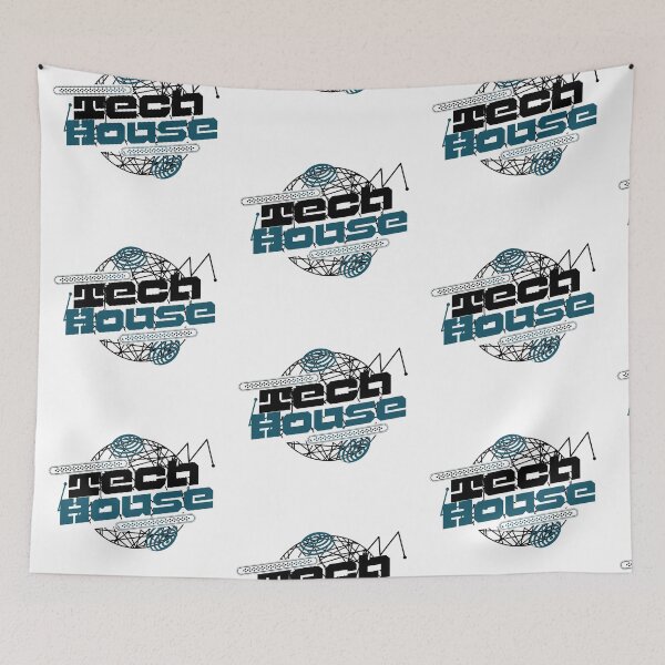 Item preview, TECH HOUSE - Y2K Wire Frame (Black) designed and sold by Discothreadz.