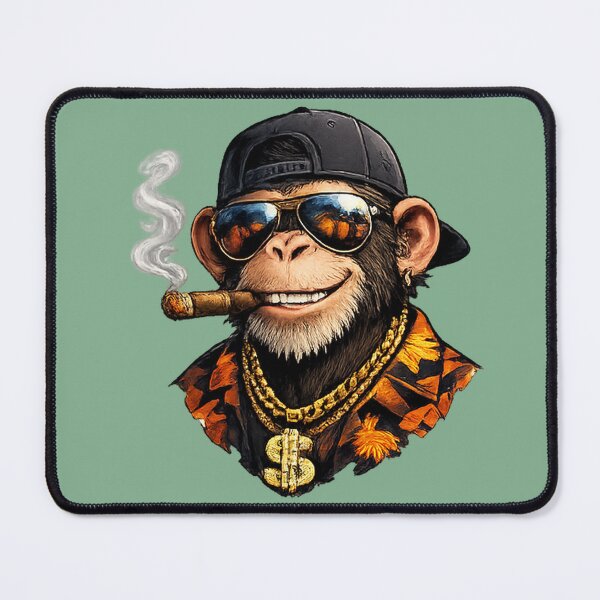Item preview, Cool Streetwear Monkey with Sunglasses – Urban Tropical Vibes Graphic T-Shirt Design designed and sold by KalaPXL.
