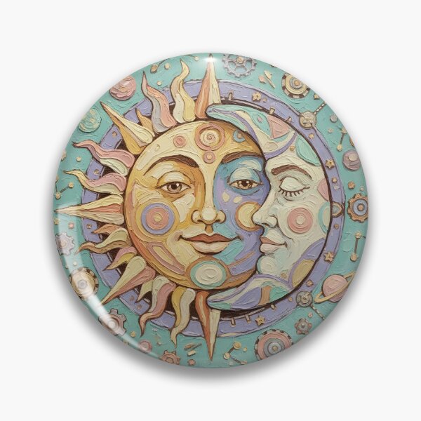 Item preview, Sun and Moon Colorful Art designed and sold by GymTanLaundry.