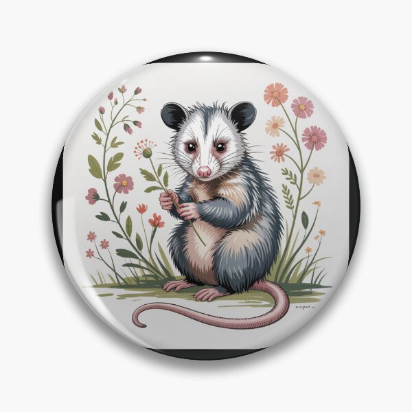 Item preview, Botanical Opossum Portrait designed and sold by theartfulaspie.