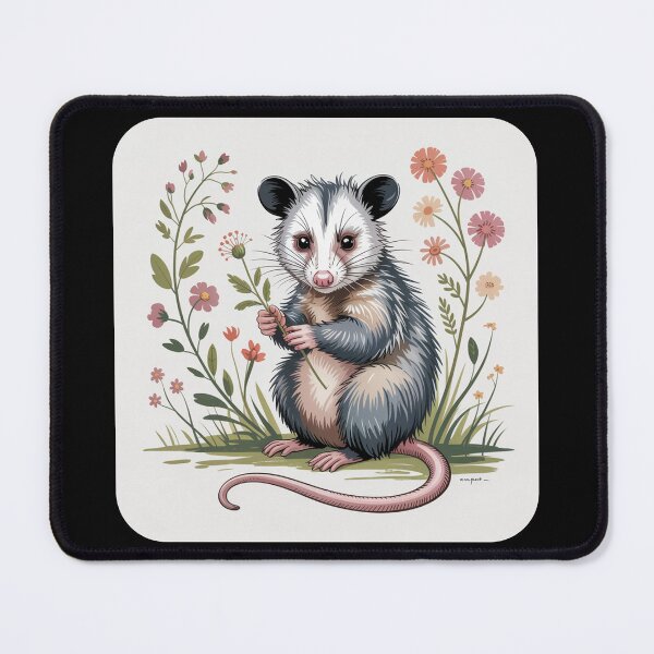 Item preview, Botanical Opossum Portrait designed and sold by theartfulaspie.