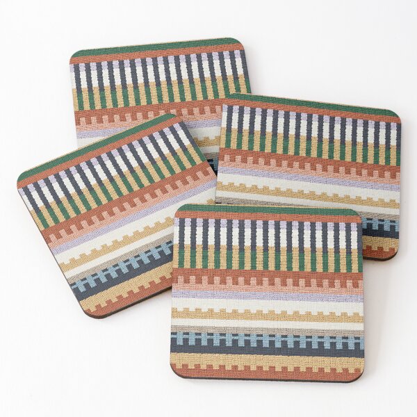 Item preview, Colorful Woven Stripe Pattern Rug Texture – Modern Geometric Textile Design designed and sold by Timegraf.