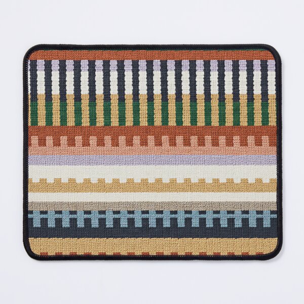 Item preview, Colorful Woven Stripe Pattern Rug Texture – Modern Geometric Textile Design designed and sold by Timegraf.