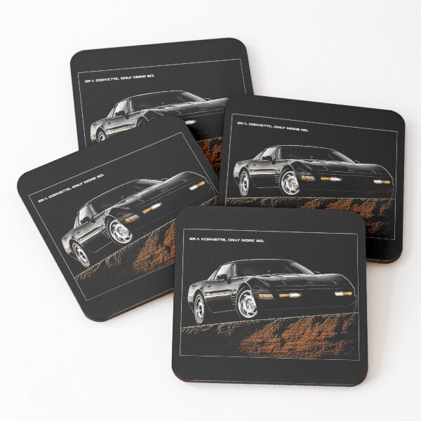 Item preview, Corvette ZR-1 C4 – Black American Performance Icon Art designed and sold by Stinky Lincy's Apparel Company.