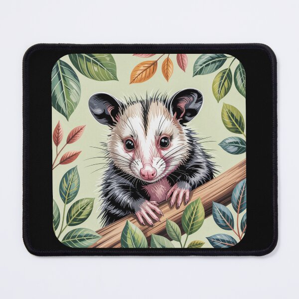 Item preview, Botanical Opossum Portrait designed and sold by theartfulaspie.