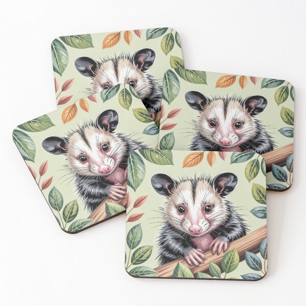 Item preview, Botanical Opossum Portrait designed and sold by theartfulaspie.