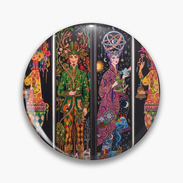 Artikelvorschau, Verspieltes volkskünstlerisches Triptychon entworfen und verkauft von dcohea.
