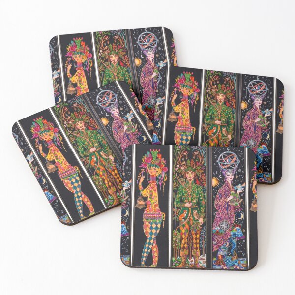 Item preview, Whimsical Folk Art Triptych designed and sold by dcohea.