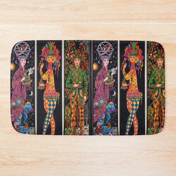 Item preview, Whimsical Folk Art Triptych designed and sold by dcohea.