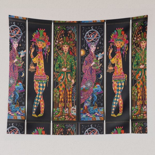 Item preview, Whimsical Folk Art Triptych designed and sold by dcohea.