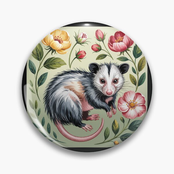 Item preview, Botanical Opossum Portrait designed and sold by theartfulaspie.