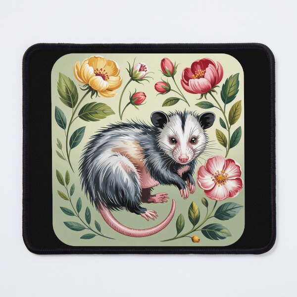 Item preview, Botanical Opossum Portrait designed and sold by theartfulaspie.