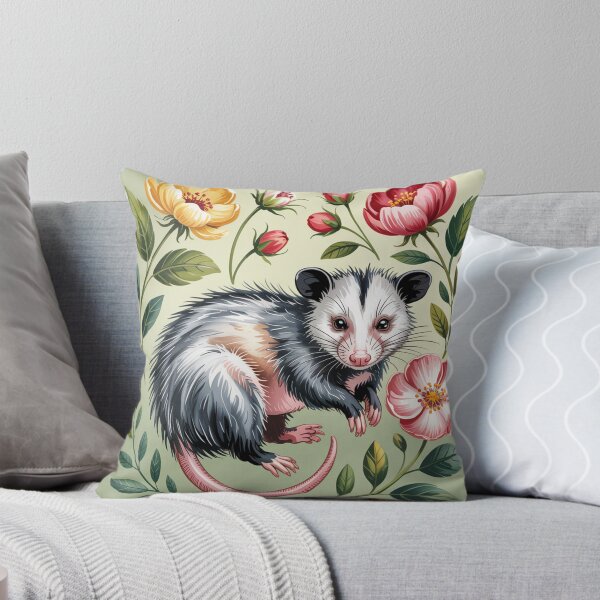 Item preview, Botanical Opossum Portrait designed and sold by theartfulaspie.