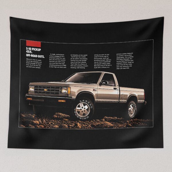 Item preview, Chevy S-10 Pickup 4x4 – Vintage Off-Road Truck Illustration designed and sold by Stinky Lincy's Apparel Company.