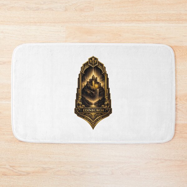 Item preview, deco style edinburgh badge designed and sold by astriebatik.