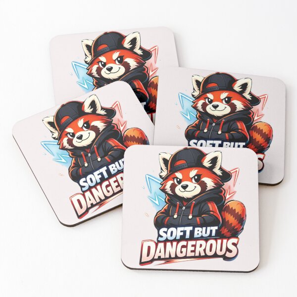 Item preview, Soft But Dangerous Red Panda Kawaii Streetwear  designed and sold by Xemora.