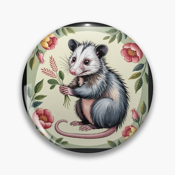 Item preview, Botanical Opossum Portrait designed and sold by theartfulaspie.