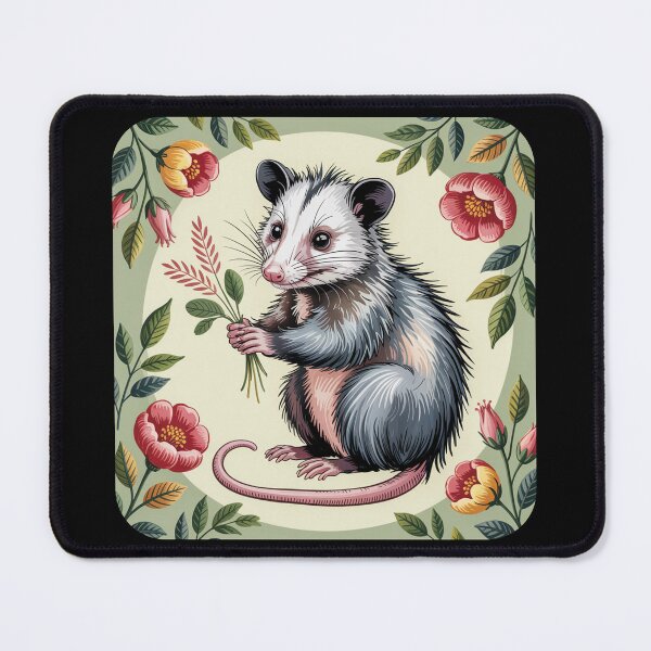 Item preview, Botanical Opossum Portrait designed and sold by theartfulaspie.