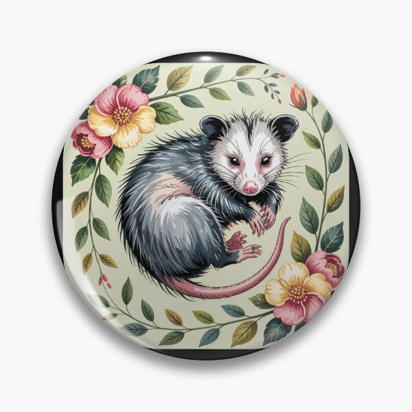 Item preview, Botanical Opossum Portrait designed and sold by theartfulaspie.