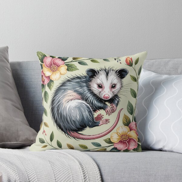 Item preview, Botanical Opossum Portrait designed and sold by theartfulaspie.