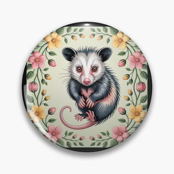 Item preview, Botanical Opossum Portrait designed and sold by theartfulaspie.