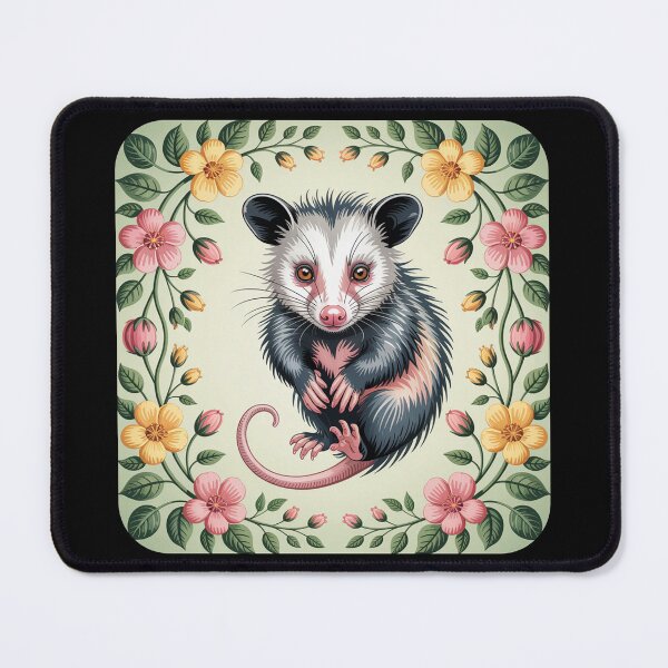 Item preview, Botanical Opossum Portrait designed and sold by theartfulaspie.