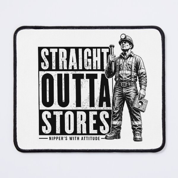 Item preview, Straight Outta Stores Nipper Sticker designed and sold by StickyShaftDesigns.