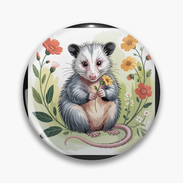 Item preview, Botanical Opossum Portrait designed and sold by theartfulaspie.