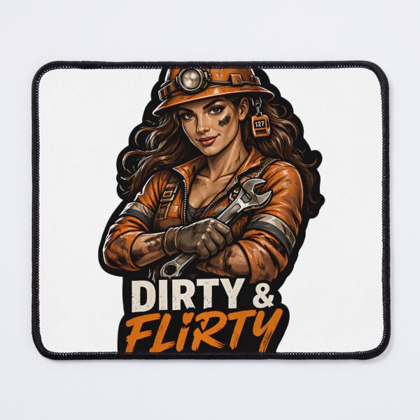 Item preview, Dirty & Flirty Female Miner designed and sold by StickyShaftDesigns.
