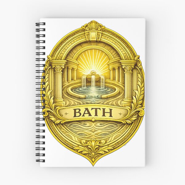 Item preview, gold deco style bath badge designed and sold by astriebatik.