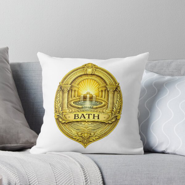 Item preview, gold deco style bath badge designed and sold by astriebatik.