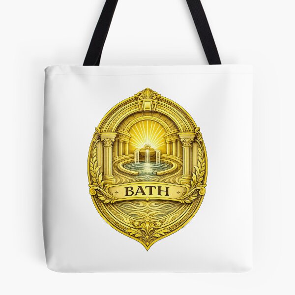 Item preview, gold deco style bath badge designed and sold by astriebatik.