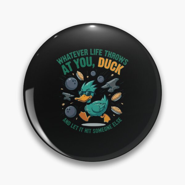 Item preview, Cool Duck Dodging Life's Challenges Funny Graphic designed and sold by manmoo.