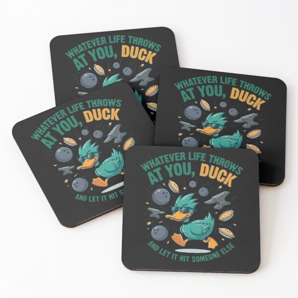 Item preview, Cool Duck Dodging Life's Challenges Funny Graphic designed and sold by manmoo.