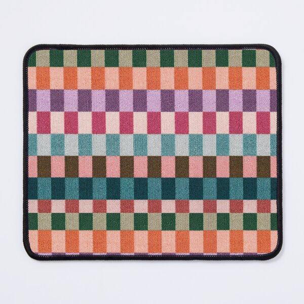 Artikelvorschau, Colorful Woven Stripe Pattern Rug Texture – Modern Geometric Textile Design entworfen und verkauft von Timegraf.