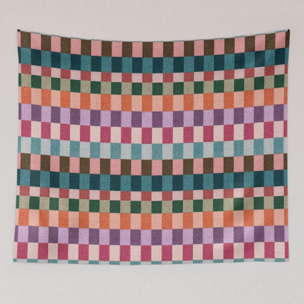 Item preview, Colorful Woven Stripe Pattern Rug Texture – Modern Geometric Textile Design designed and sold by Timegraf.