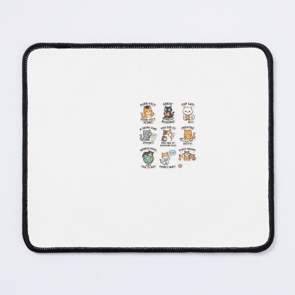 Item preview, Cute Cat Reward Sticker Pack for Kids - Motivational School & Homeschool Praise Set designed and sold by King Of Designs.