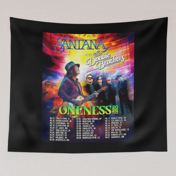 Item preview, Santana Oneness Tour Dates 2026 Iseng designed and sold by Desuhype.