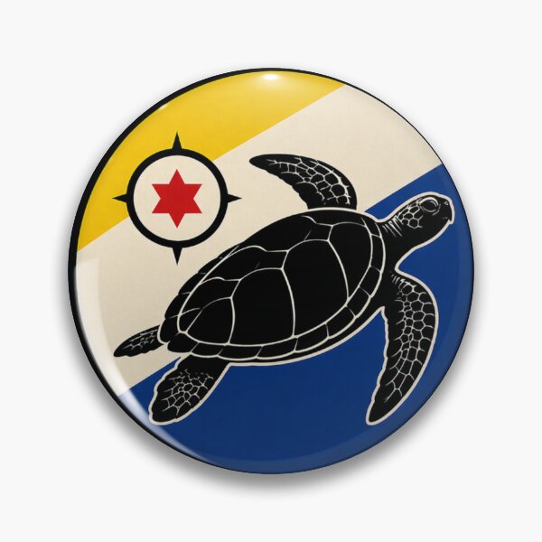 Item preview, Bonaire Scuba Diving Turtle design| Island Flag Patch, Diving Badge designed and sold by Peycer.