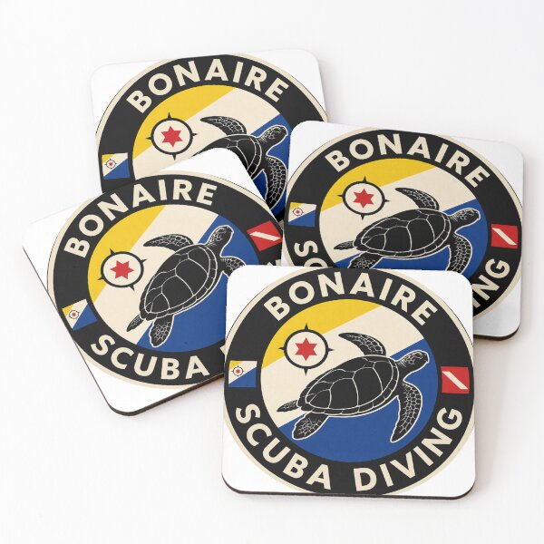 Item preview, Bonaire Scuba Diving Turtle design| Island Flag Patch, Diving Badge designed and sold by Peycer.