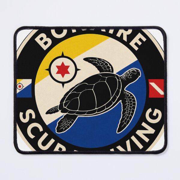 Item preview, Bonaire Scuba Diving Turtle design| Island Flag Patch, Diving Badge designed and sold by Peycer.