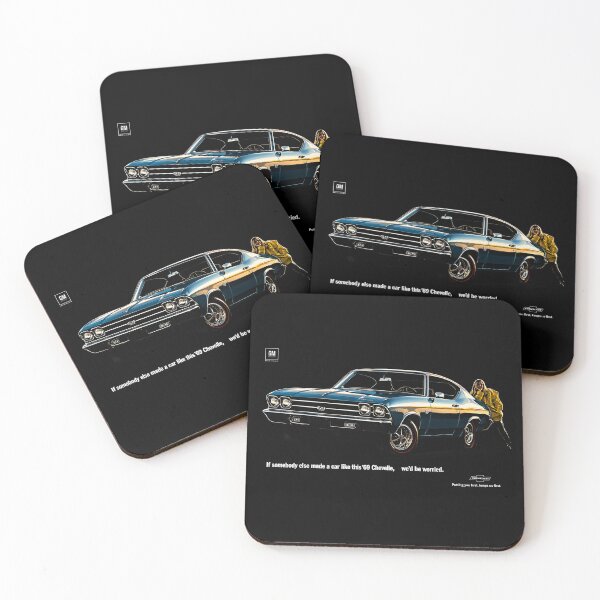 Item preview, 1969 Chevelle SS 396 – Blue Chevrolet Muscle Car Art designed and sold by Stinky Lincy's Apparel Company.