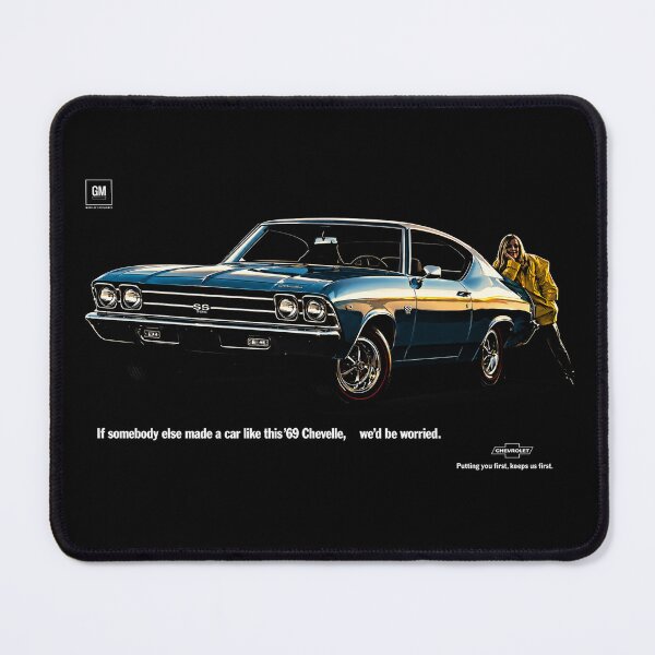 Item preview, 1969 Chevelle SS 396 – Blue Chevrolet Muscle Car Art designed and sold by Stinky Lincy's Apparel Company.