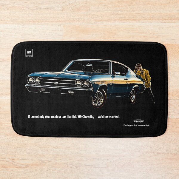 Item preview, 1969 Chevelle SS 396 – Blue Chevrolet Muscle Car Art designed and sold by Stinky Lincy's Apparel Company.