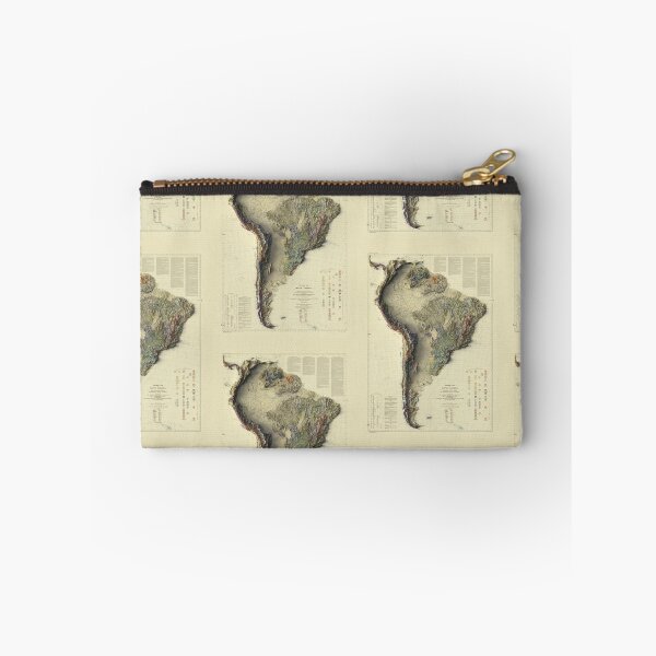 Item preview, 1950 South America Geological Relief Map 3D digitally-rendered designed and sold by ThinkAboutMaps.