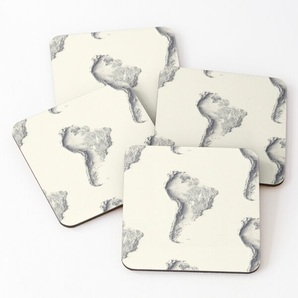 Item preview, South America Shaded Relief 3D Map digitally-rendered designed and sold by ThinkAboutMaps.