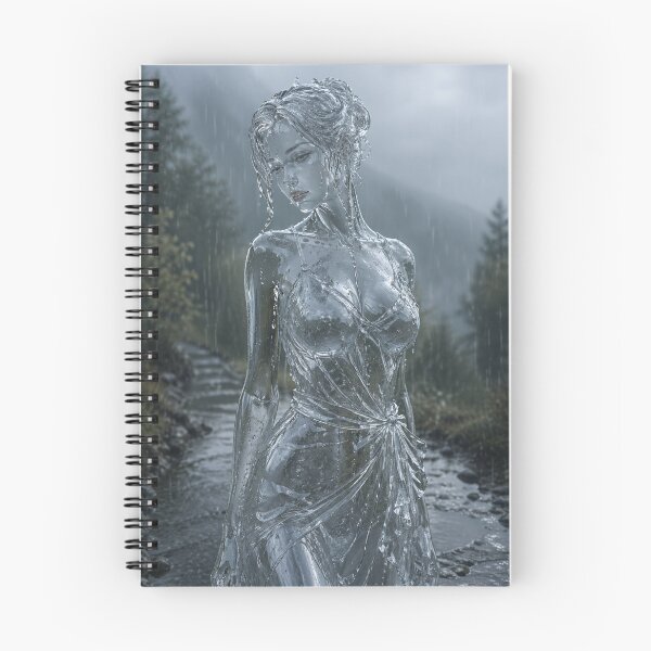 Item preview, Glass Rain Whisper – Transparent Figure in a Quiet Rain Scene designed and sold by SEIMEI2025.
