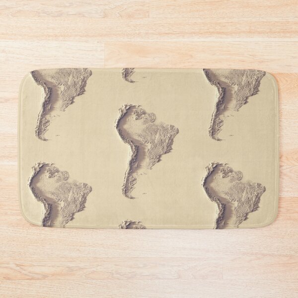 Item preview, South America Shaded Relief 3D Map - Sunset Version designed and sold by ThinkAboutMaps.